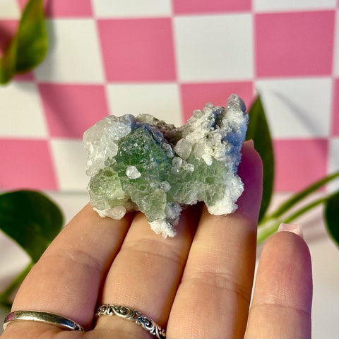 Frozen Algae (Fluorite With Calcite Specimen) P 16 - Kenna's Crystals from TikTok