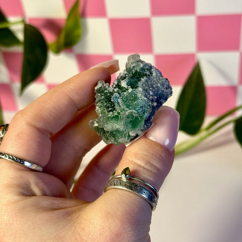 Frozen Algae (Fluorite With Calcite Specimen) S 19 - Kenna's Crystals from TikTok
