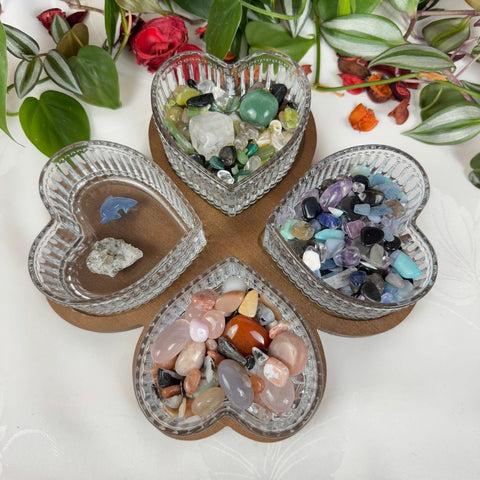 Glass Heart Bowl Set 1 - Kenna's Crystals from TikTok