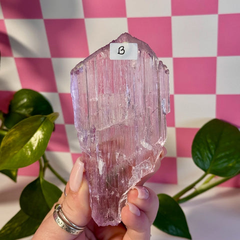 Glossy Pink Kunzite B 2 - Kenna's Crystals from TikTok