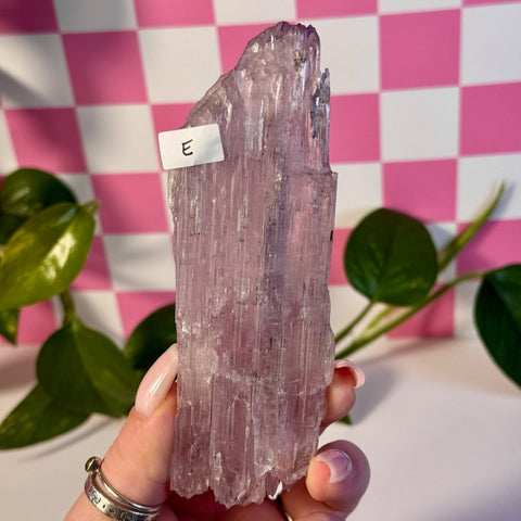 Glossy Pink Kunzite E 5 - Kenna's Crystals from TikTok