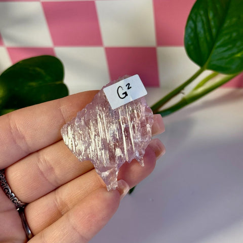 Glossy Pink Kunzite G2 33 - Kenna's Crystals from TikTok