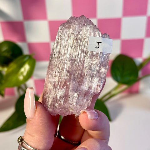 Glossy Pink Kunzite J 10 - Kenna's Crystals from TikTok