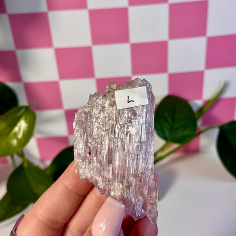Glossy Pink Kunzite L 12 - Kenna's Crystals from TikTok