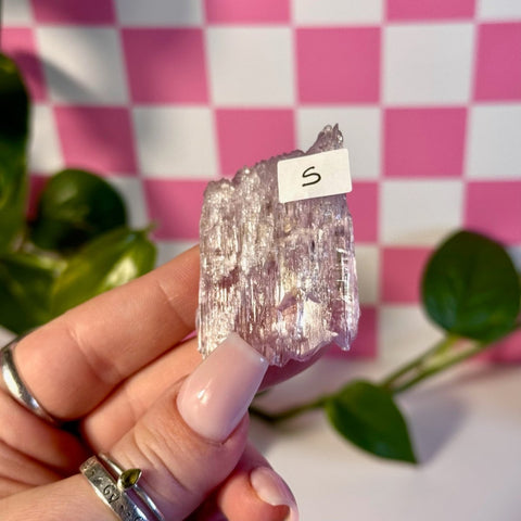 Glossy Pink Kunzite S 19 - Kenna's Crystals from TikTok