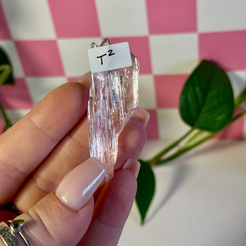 Glossy Pink Kunzite T2 46 - Kenna's Crystals from TikTok