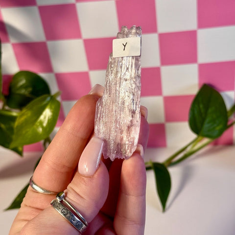 Glossy Pink Kunzite Y 25 - Kenna's Crystals from TikTok