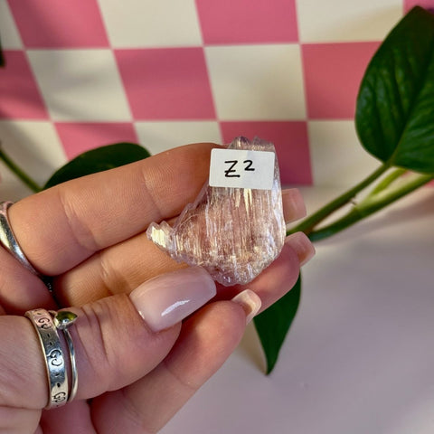 Glossy Pink Kunzite Z2 52 - Kenna's Crystals from TikTok