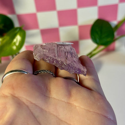 Glossy Pink Kunzite Z2 60 - Kenna's Crystals from TikTok