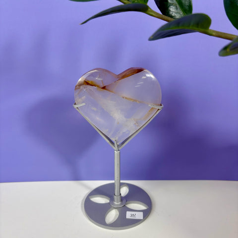 Golden Healer Heart on Custom Stand - Kenna's Crystals