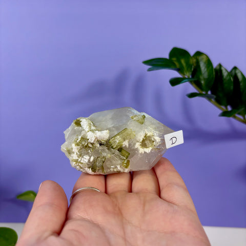 Green Tourmaline In Quartz Specimen - Kenna's Crystals