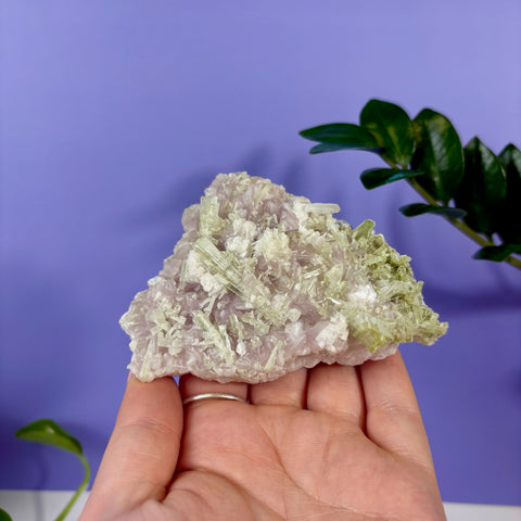 Green Tourmaline In Quartz Specimen - Kenna's Crystals