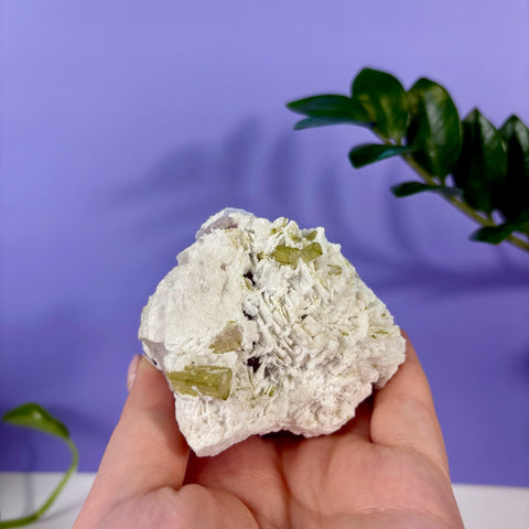 Green Tourmaline In Quartz Specimen - Kenna's Crystals