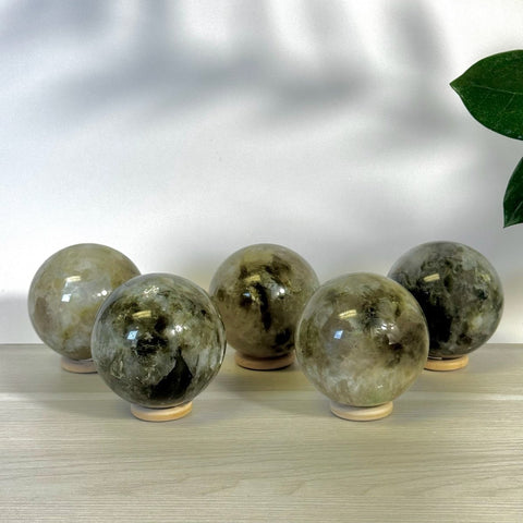 Green Tourmaline Sphere 99 7 - Kenna's Crystals from TikTok