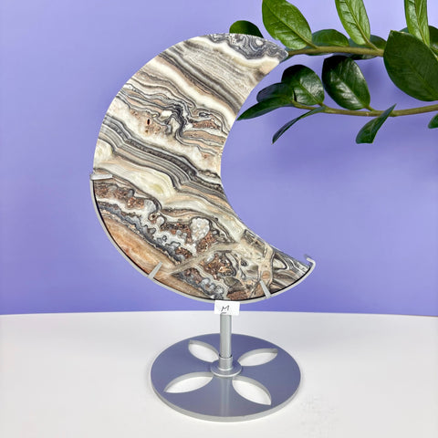 Haunted Castle Calcite Moon W/ Stand - Kenna's Crystals