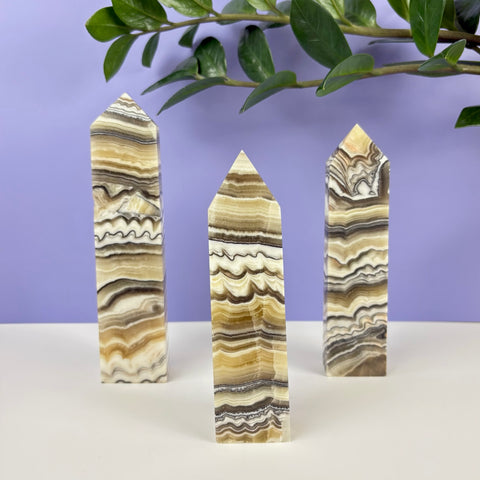 Haunted Castle Calcite Tower - Kenna's Crystals