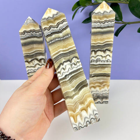 Haunted Castle Calcite Tower - Kenna's Crystals