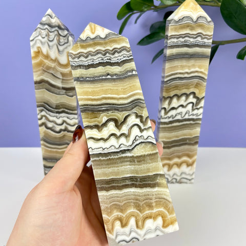 Haunted Castle Calcite Tower - Kenna's Crystals