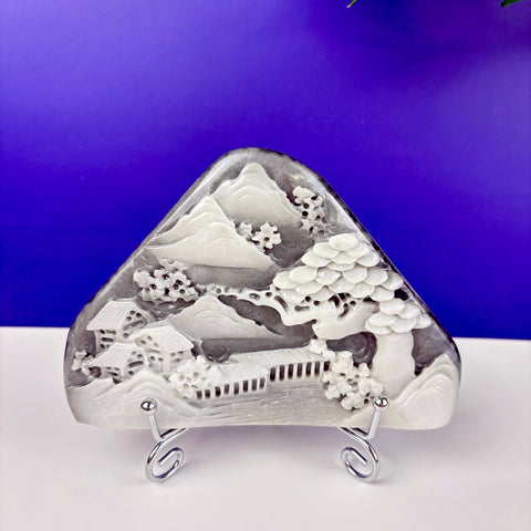 Haunted Hetian Jade Landscape - Kenna's Crystals