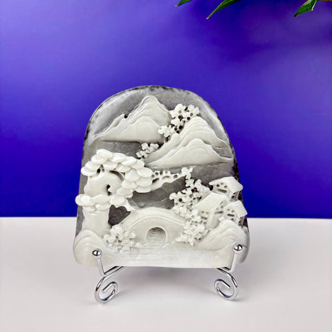 Haunted Hetian Jade Landscape - Kenna's Crystals