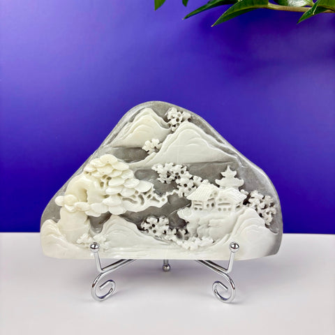 Haunted Hetian Jade Landscape - Kenna's Crystals