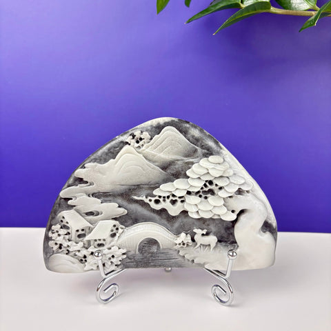 Haunted Hetian Jade Landscape - Kenna's Crystals