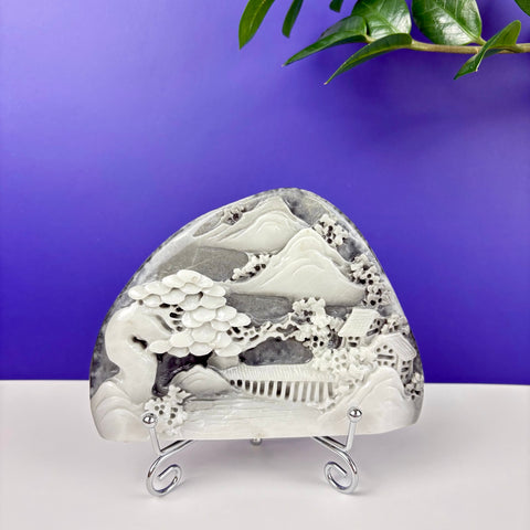 Haunted Hetian Jade Landscape - Kenna's Crystals