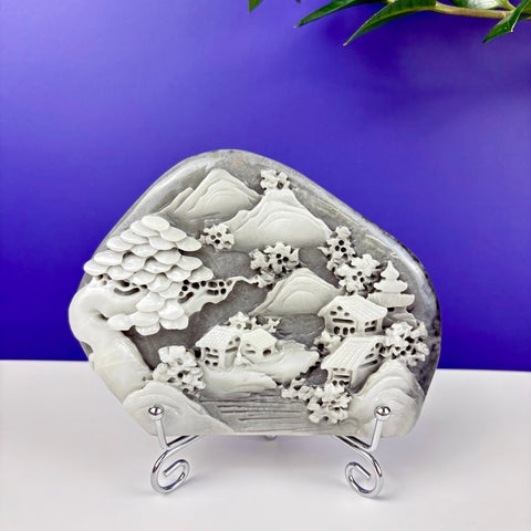 Haunted Hetian Jade Landscape - Kenna's Crystals