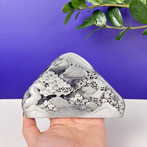 Haunted Hetian Jade Landscape - Kenna's Crystals