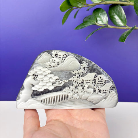Haunted Hetian Jade Landscape - Kenna's Crystals