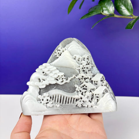 Haunted Hetian Jade Landscape - Kenna's Crystals