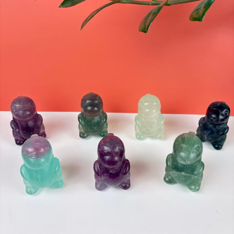 Imperfect Fluorite Chubby Dino - Kenna's Crystals