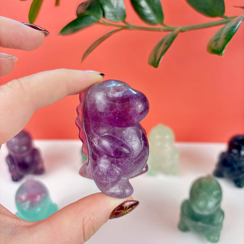 Imperfect Fluorite Chubby Dino - Kenna's Crystals