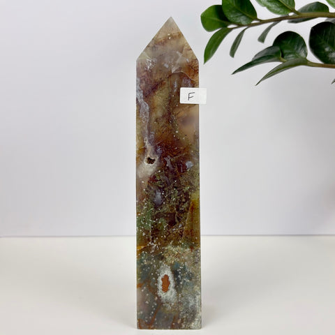 Imperfect Moss Agate Tower - Kenna's Crystals