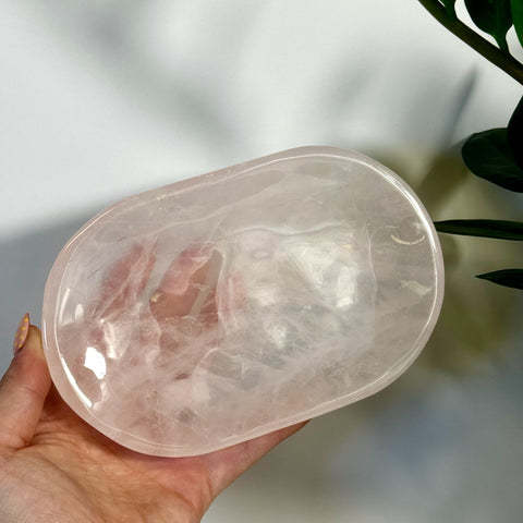 Imperfect Rose Quartz Plate - Kenna's Crystals