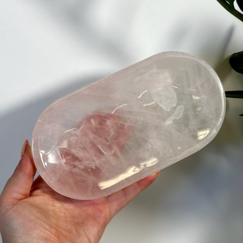 Imperfect Rose Quartz Plate - Kenna's Crystals