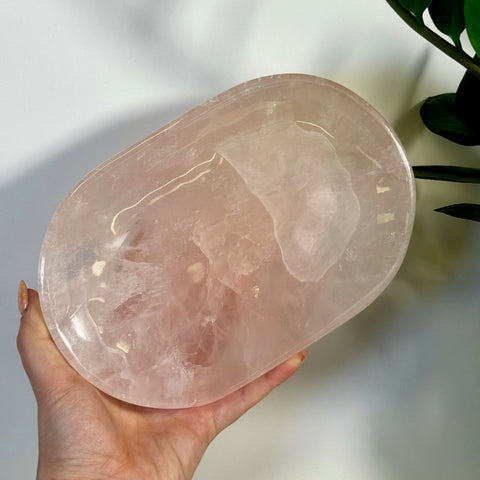 Imperfect Rose Quartz Plate - Kenna's Crystals