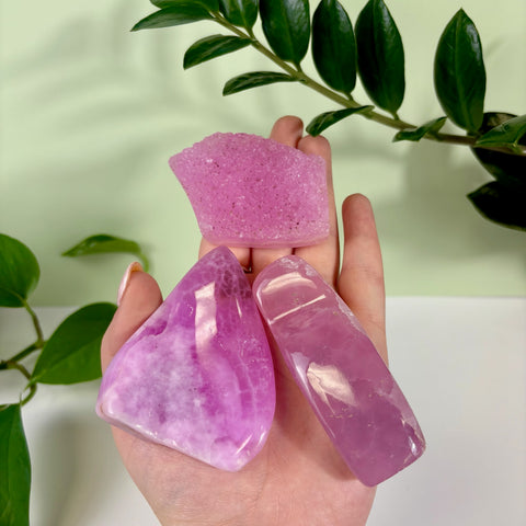 Jelly Pink Aragonite Free Form - Kenna's Crystals