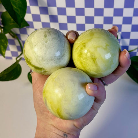 Lemon Jade Sphere 55 4 - Kenna's Crystals from TikTok