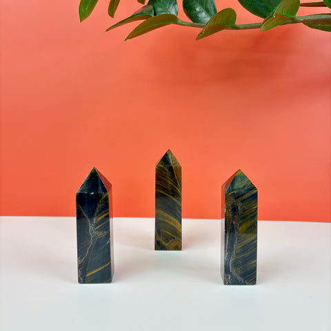 Midnight Tiger's Eye Tower - Kenna's Crystals