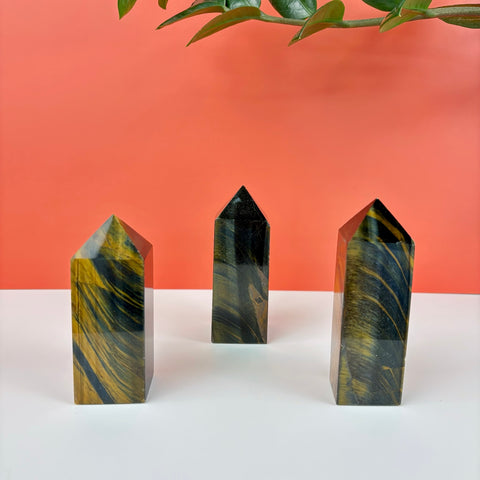 Midnight Tiger's Eye Tower - Kenna's Crystals