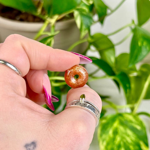 Mini Gold Sunstone Donut 11 2 - Kenna's Crystals from TikTok