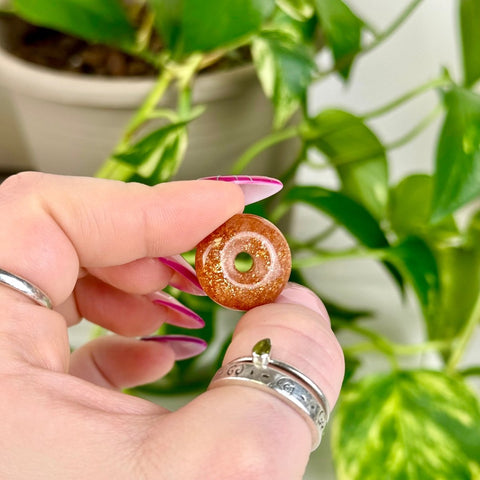 Mini Gold Sunstone Donut 11 4 - Kenna's Crystals from TikTok