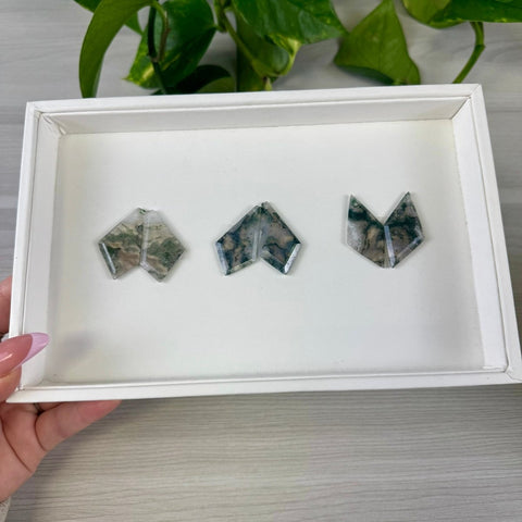 Moss Agate Cabachon Pair 88 9 - Kenna's Crystals from TikTok