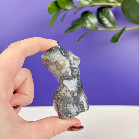 Moss Agate Goddess - Kenna's Crystals