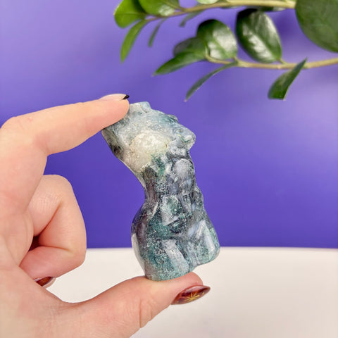 Moss Agate Goddess - Kenna's Crystals