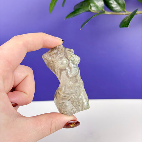 Moss Agate Goddess - Kenna's Crystals
