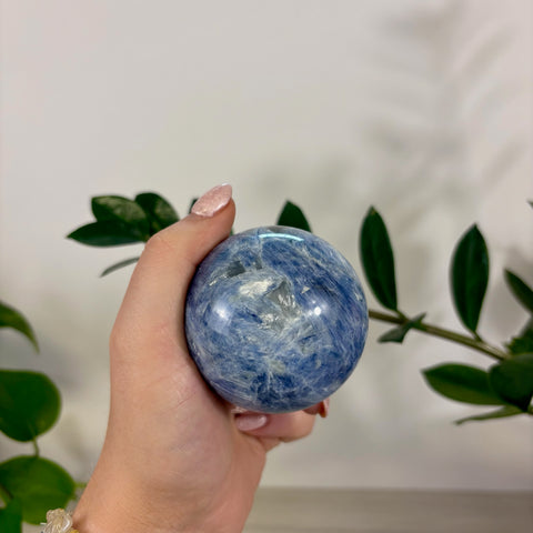 Ocean Blue Kyanite Sphere - Kenna's Crystals