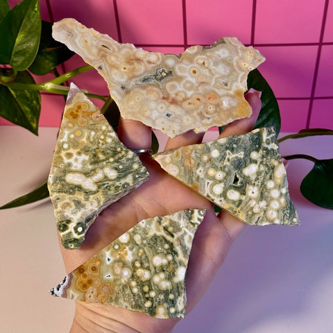 Ocean Jasper Slab 66 1 - Kenna's Crystals from TikTok