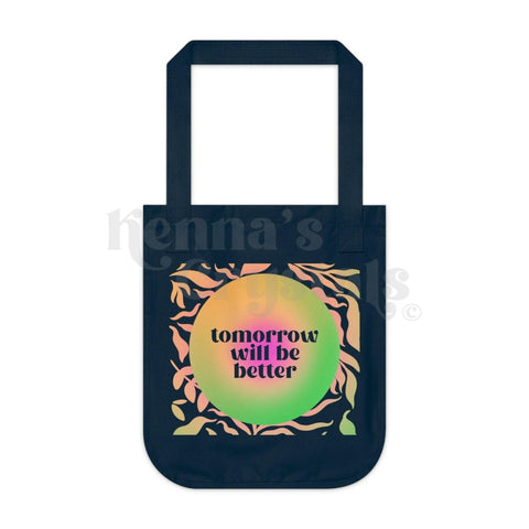 Organic Essential Tote Future Eden Bags One size Navy 1 - Kenna's Crystals from TikTok